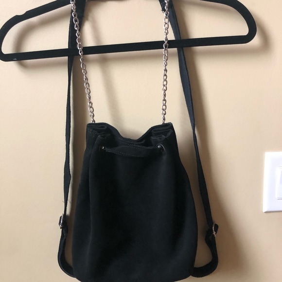 Urban outfitters black suede backpack - Picture 3 of 8